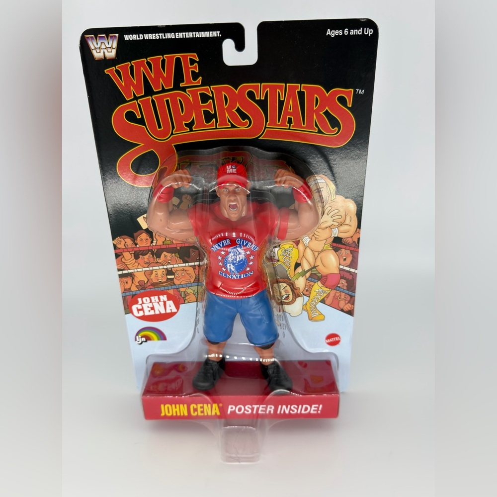 WWE Mattel LJN Superstars 8” John Cena Black Card Chase Action Figure WWF